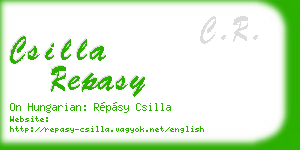 csilla repasy business card